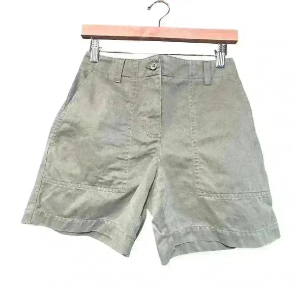 JONES NEW YORK Tailored Chino Mom Mid Rise 5" Inseam Shorts Women Size 2P - Picture 1 of 7